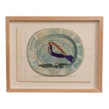 1948 Framed Lithographic Plate, Céramiques De Picasso For Sale