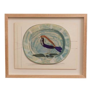 1948 Framed Lithographic Plate, Céramiques De Picasso For Sale