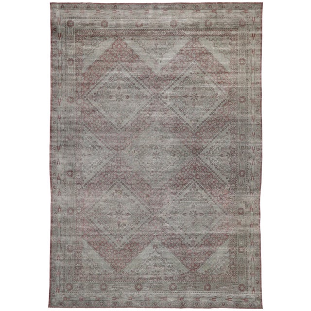 Antique Persian Khotan Rug - 10'07 x 15'06 For Sale - Image 9 of 10