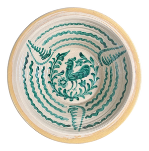 Large Spanish Fajalauza Ceramic Bowl, 1930s