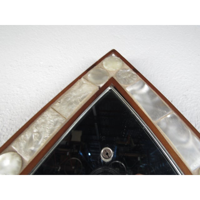 Chrome 1960s Mid-Century Modern Arched Wall Mirror with Shelf For Sale - Image 8 of 12