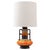 20th Century German Orange Fat Lava Ceramic Table Lamp For Sale - Image 15 of 18