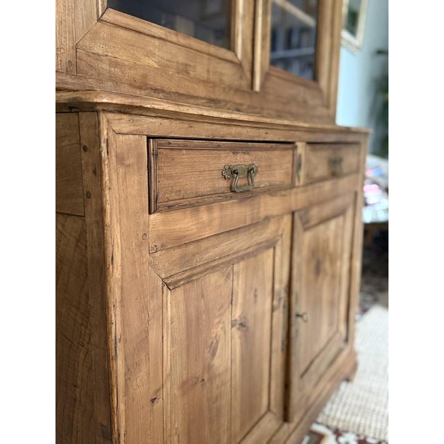 Antique French Cherry Wood Cupboard, 1800s For Sale - Image 10 of 18