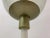 Metal Vintage White Gold Floor Lamp Glass Globe, 1970s For Sale - Image 7 of 11