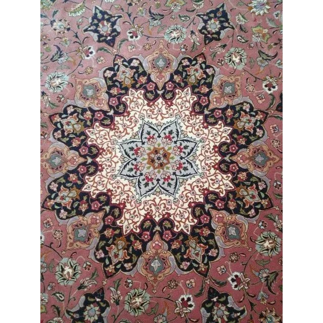 This master piece is a wool pile genuine hand made exceptionally fine Persian Tabriz -