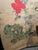 Vintage Japanese Byobu Four Panel Red Floral Gold Screen For Sale - Image 4 of 8