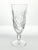 1950s Vintage Swirl Star & Fan Cut 4 Crystal Fluted Champagne Glasses 7” 8oz No chips, cracks, or fleabites. Height 7”...