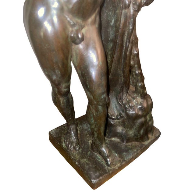 Italian Bronze Figure of Hercules, Early 20th Century For Sale In Los Angeles - Image 6 of 8