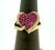 2 Carat Ruby and 0.75 Carat Diamond 18 Karat Rose Gold Heart Shape Ring For Sale In New York - Image 6 of 8