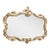 French-Inspired Ornate Wall Mirror – Gilded Gold Leaf Frame With Floral & Scrollwork Details For Sale