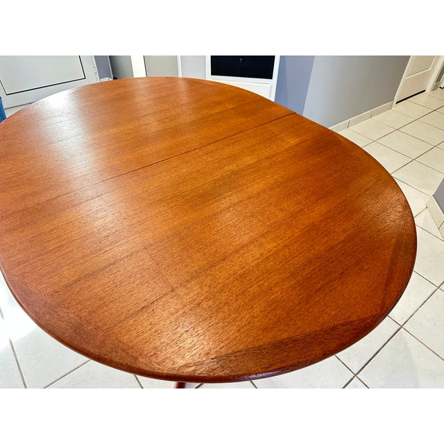 Scandinavian Extendable Dining Table in Teak attributed to Niels Otto (N. O.) Møller for CS Mobelfabrik, Denmark, 1960 For Sale - Image 12 of 18