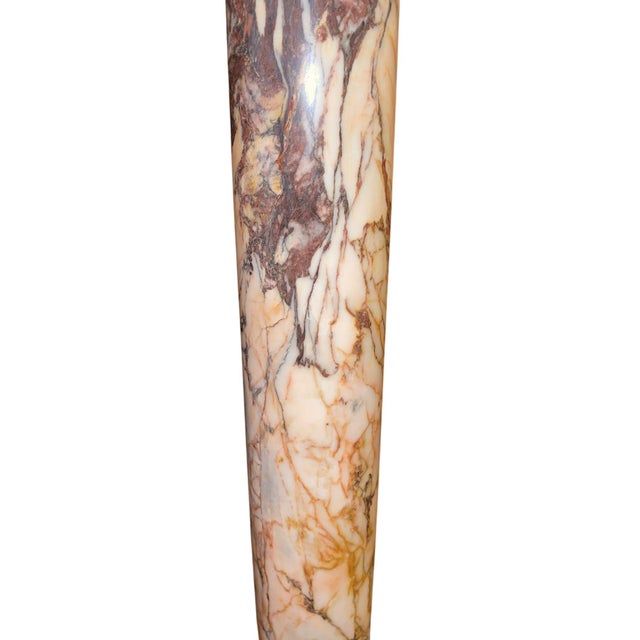 19th Century Italian Marble Bust of Sappho( Greek Lyric Poet) on Pedestal - Set of 2 For Sale In Los Angeles - Image 6 of 10
