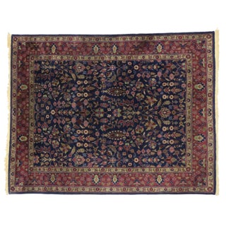 Early 20th Century Antique Indian Area Rug -8' X 10'1" For Sale