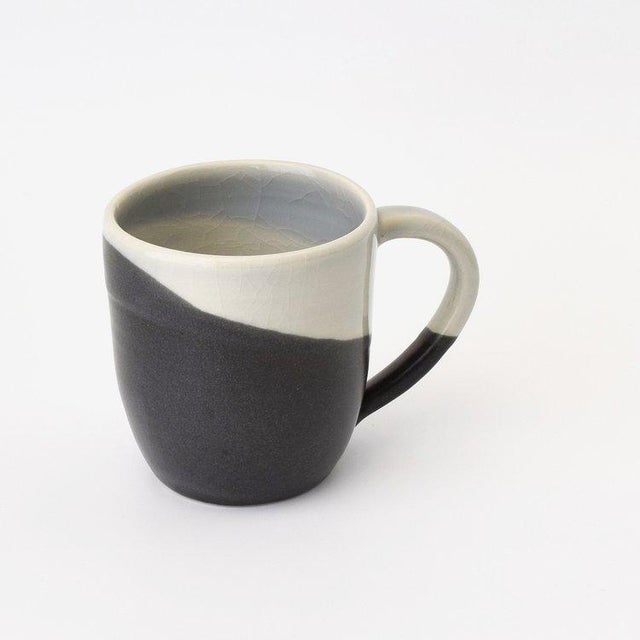 Contemporary Handmade Gray and Charcoal Mug by FisheyeCeramics Chairish