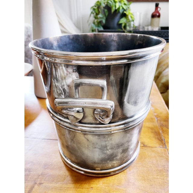 Reed & Barton Vintage Silver Champagne Bucket From Hotel Muehlebach in Kansas City For Sale - Image 4 of 8