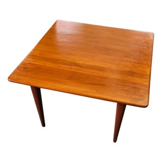 Danish Square Coffee Table in Teak by Mikael Laursen, 1960s For Sale