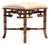 Vintage Faux Bamboo Wood Low Stool For Sale