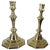 Antique 18th Century French Baroque Brass Candlesticks - a Pair For Sale - Image 11 of 11