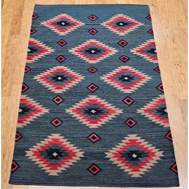 Woven in Mexico during the third quarter of the 20th century in the visual tradition of the Southwestern United States,...