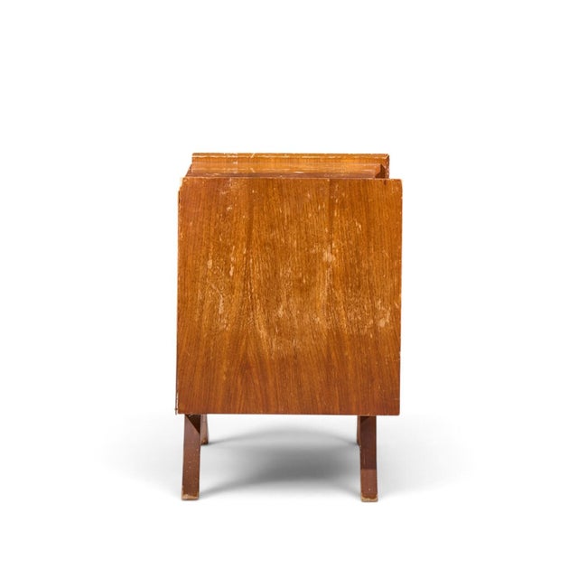 Vladimir Kagan Vladimir Kagan Style Mid Century Sculptural Walnut Nightstands - Pair For Sale - Image 4 of 11