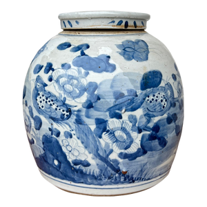 Chinoiserie Lidded Ginger Jar