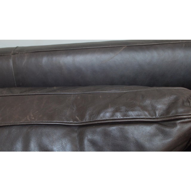 Late 20th Century Baker Leather Sofa For Sale - Image 5 of 18