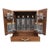 1950s Karoff Japanese Tabletop Walnut Mini Bar Cabinet With Decanters, Glasses & Tools For Sale