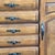 Brown Vintage 8-Drawer Wooden Dresser With Cabinet and Decorative Handles For Sale - Image 8 of 9