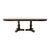 Bernhardt Furniture Walnut French Provincial 100" Oval Double Pedestal Dining Table For Sale