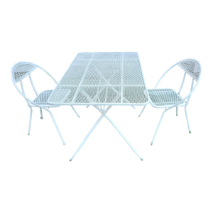1990s Rid-Jid Salterini Style Dining Table & 2 Chairs