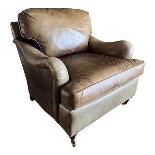 2000s Stickley Leather Club Chair For Sale