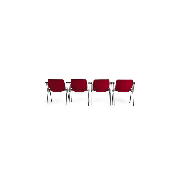 Metal Chairs by Giancarlo Piretti for Castelli, Set of 4 For Sale - Image 7 of 13