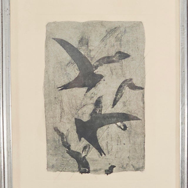 Contemporary Georges Braque Birds in Flight Etching With Authentication 18.5" For Sale - Image 3 of 11