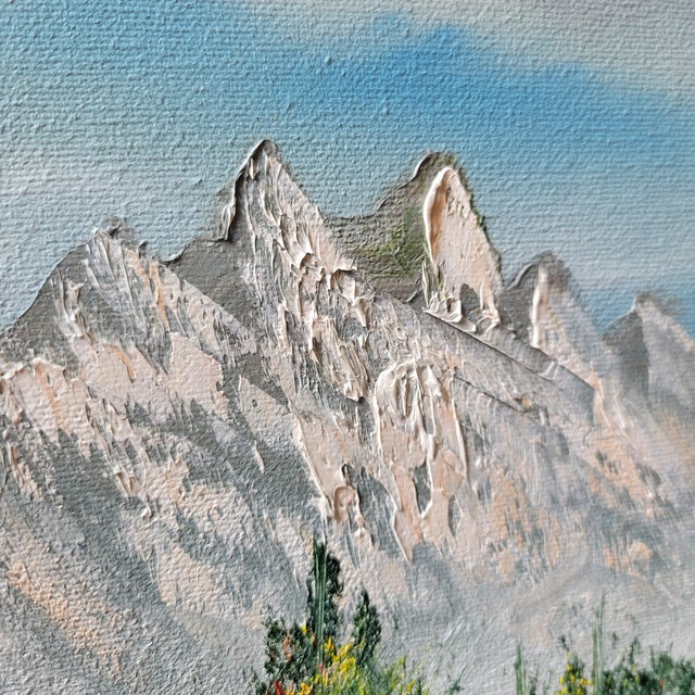 1970s S. LeRoy Original Oil on Canvas River Landscape Painting Signed Unframed Trees For Sale - Image 18 of 18