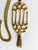 Vintage 1970s Brutalist Articulated Birdcage Tassel Pendant Necklace, Gold-Tone For Sale - Image 9 of 15