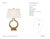 Chapman & Myers by Visual Comfort Signature Ring Form Small Table Lamp in Antique-Burnished Brass with Linen Shade...