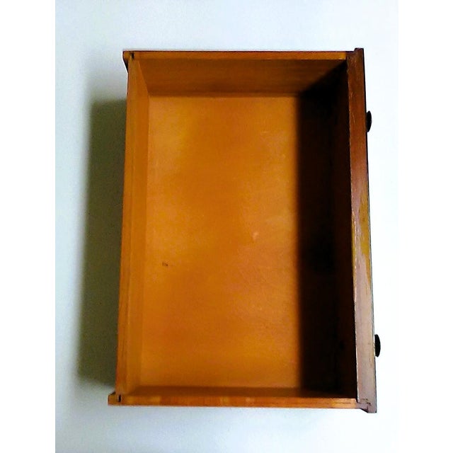 Coffee Vintage Mid-Century Arts & Craft/Mission Style Sewing Table/Stand For Sale - Image 8 of 12