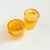 Esteban Prieto Iridescent Orange Lowball Tumblers - Set of 2 For Sale - Image 9 of 10