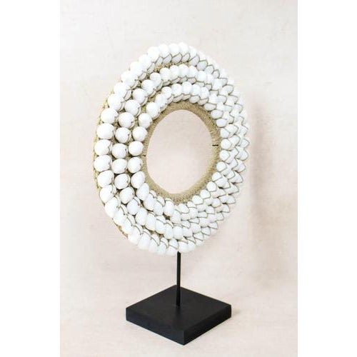 Handmade White Shell Necklace For Sale - Image 3 of 5