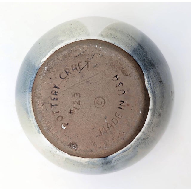 1970s Pottery Craft Glazed Stoneware Bowl For Sale - Image 10 of 11