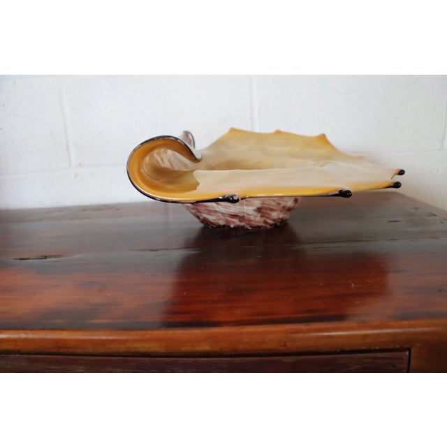 Late 20th Century Art Glass Bowl For Sale - Image 5 of 9