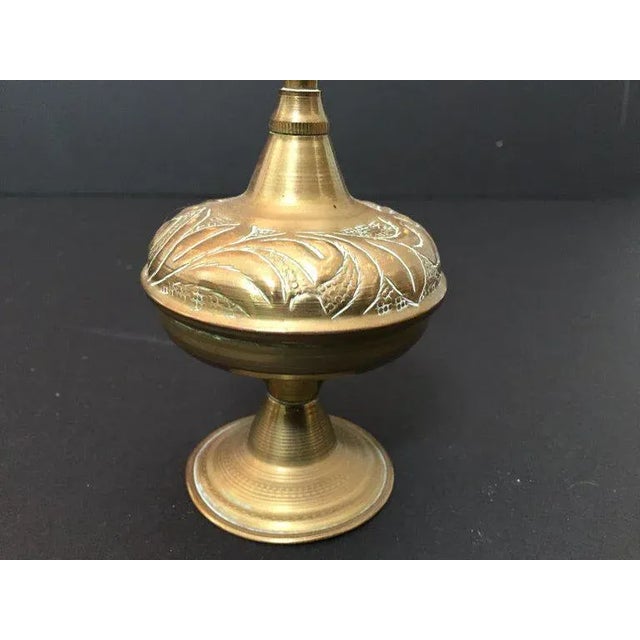 Brass Brass Repousse Rose Water Perfume Sprinkler Bottle For Sale - Image 8 of 12
