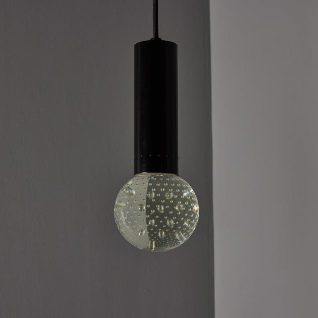Mid-Century Modern 1960s Gino Sarfatti Metal and Seguso Glass Pendant Chandelier for Arteluce For Sale - Image 3 of 18