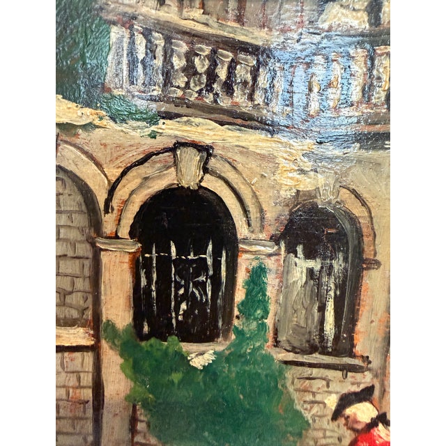 Carl Hoffman Original Oil Painting Horse Rider Dog Vintage European Landscape For Sale - Image 9 of 11