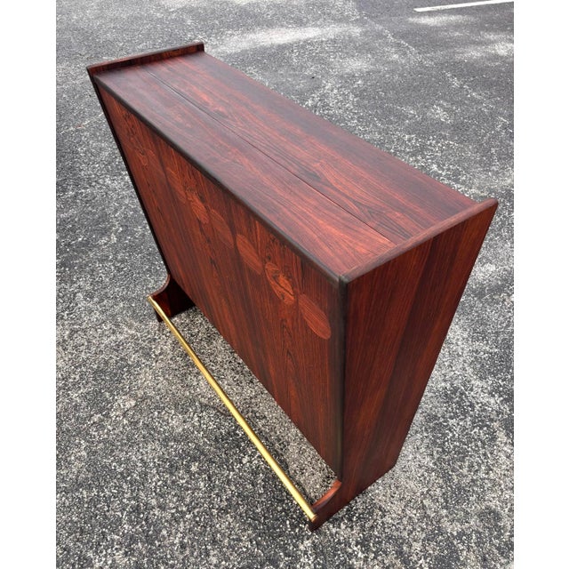 Fully-Refinished Johannes Andersen Danish Rosewood Dry Bar For Sale In Tampa - Image 6 of 15