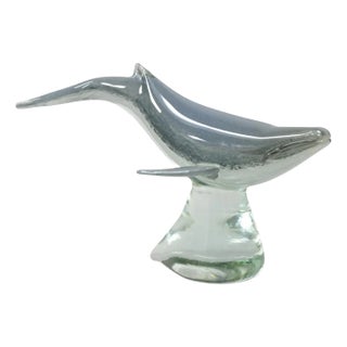 Vinci by Dynasty Glass Modern Humpback Whale Sculpture For Sale