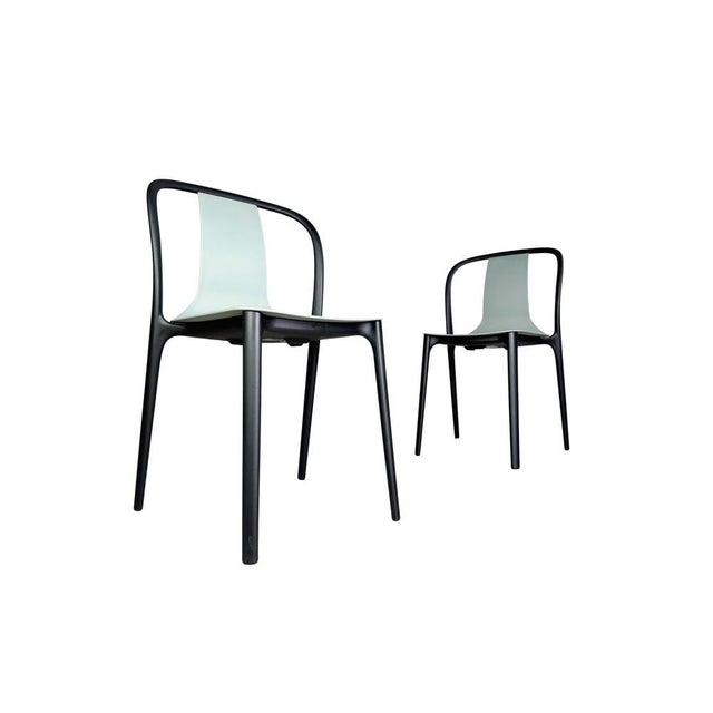 Moss Grey Belleville Outdoor Chairs by Ronan and Erwan Bouroullec for Vitra, Set of 2 For Sale - Image 11 of 11