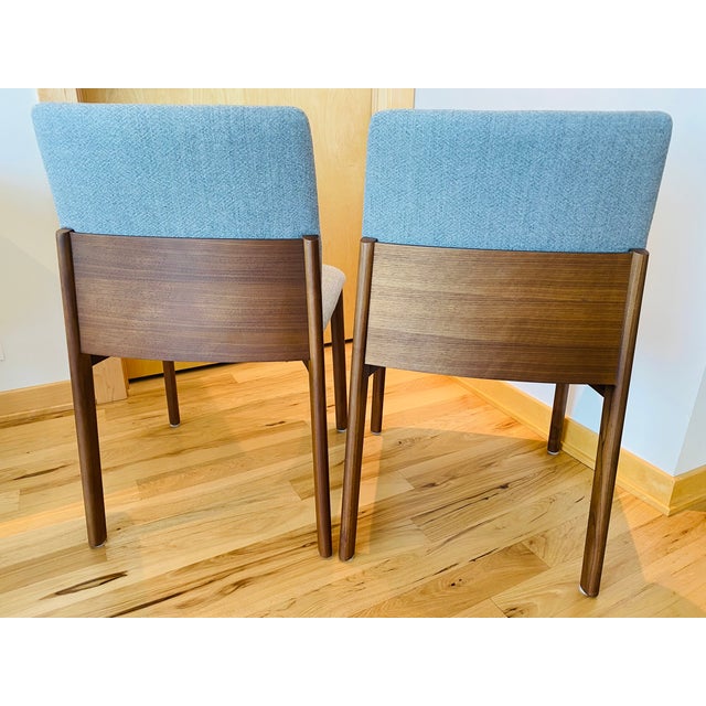 Set of Six Design Within Reach Modern Gray Dining Chairs For Sale - Image 14 of 16