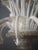 White Venetian Murano Glass Six-Arm Chandelier, 1950 For Sale - Image 8 of 18