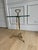 Mid-Century Modern Vintage Neoclassical Solid Brass & Glass Drinks / Side Table, Heavy For Sale - Image 3 of 6